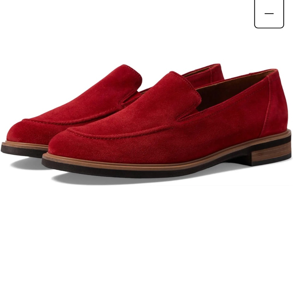 Paul Green Shelby Red Suede Loafers 9